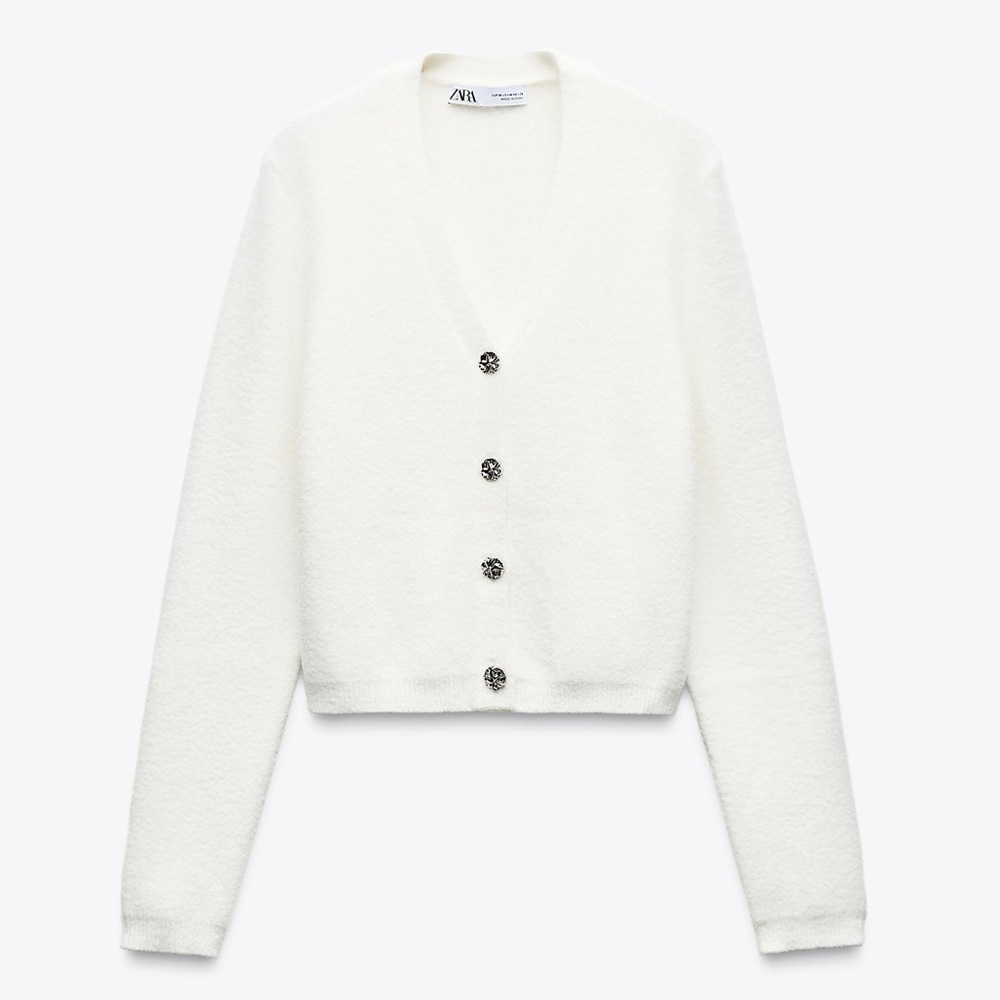 Zara Soft-Touch Knit Cardigan Sweater